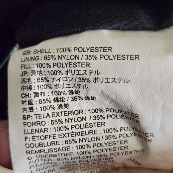 Ride Hawthorne Insulated Snowboard Jacket All Over Logo Print Neon Zip Size M - Picture 9 of 11